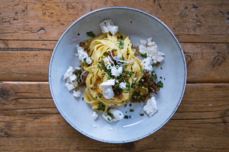Feta and Artichoke Pasta