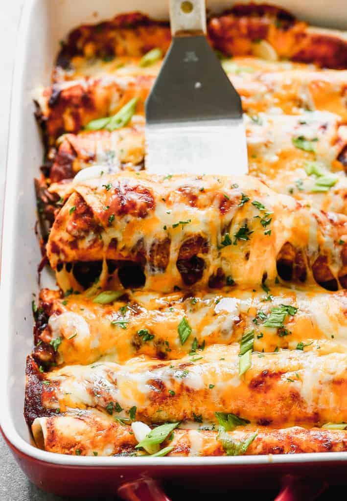 Shredded Beef Enchiladas
