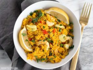 Seafood Rice Skillet