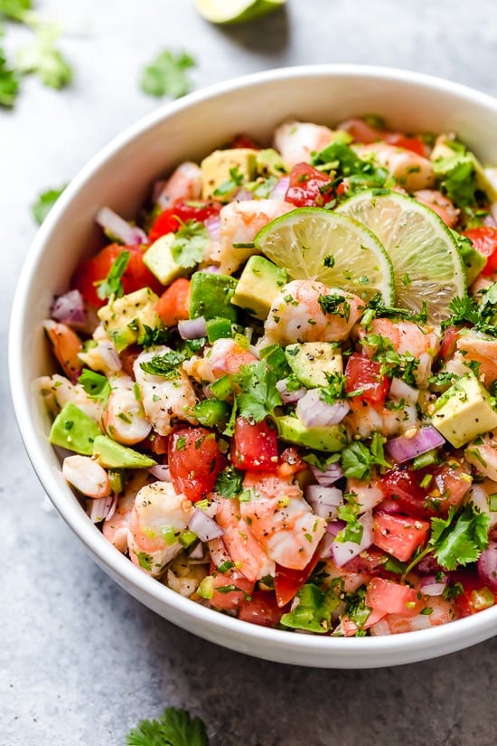Zesty Lime Shrimp and Avocado Salad