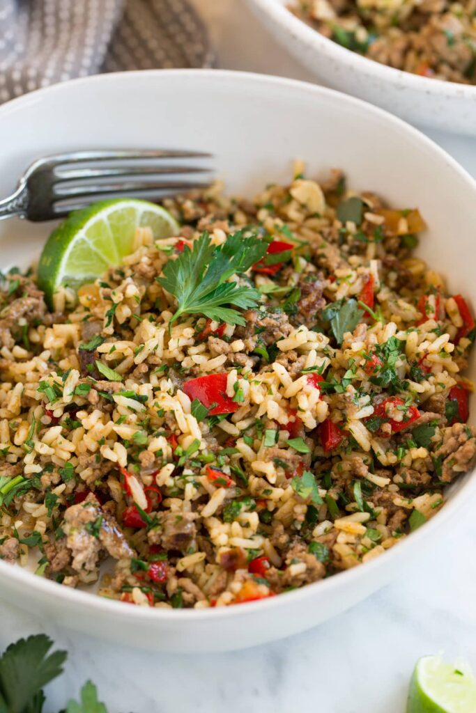 Chimichurri Beef and Rice