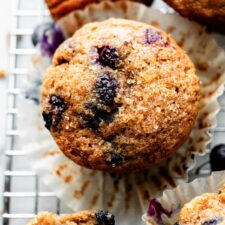 Healthy Blueberry Banana Muffins