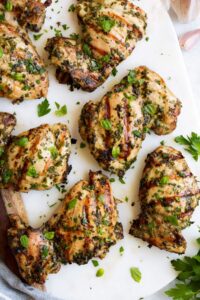 Garlic Herb Grilled Chicken Thighs