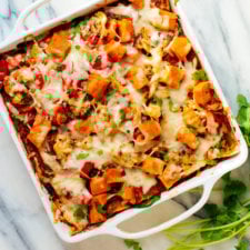 Roasted Veggie Enchilada Casserole