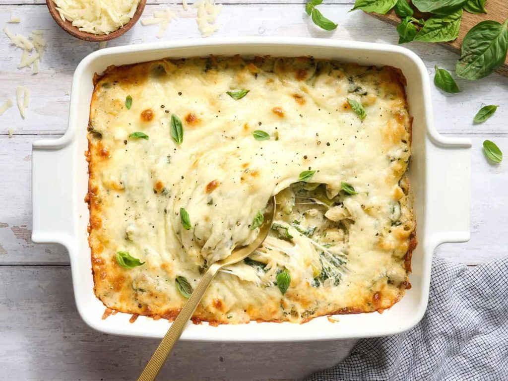 Baked Pasta with Spring Veggies